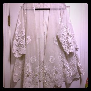 Maurices Lace See Through Cardigan 3X